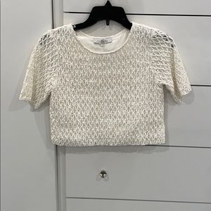 Alexis white crop top